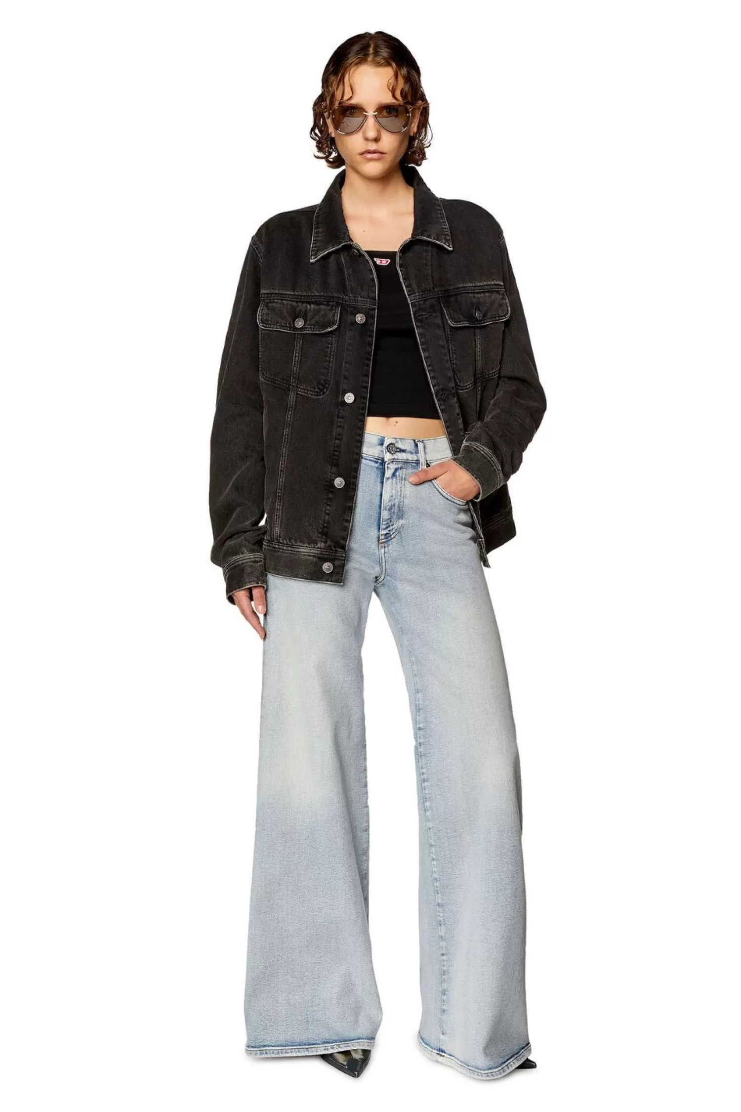 Women Diesel Bootcut And Flare Jeans 1978 D-Akemi 9C08L