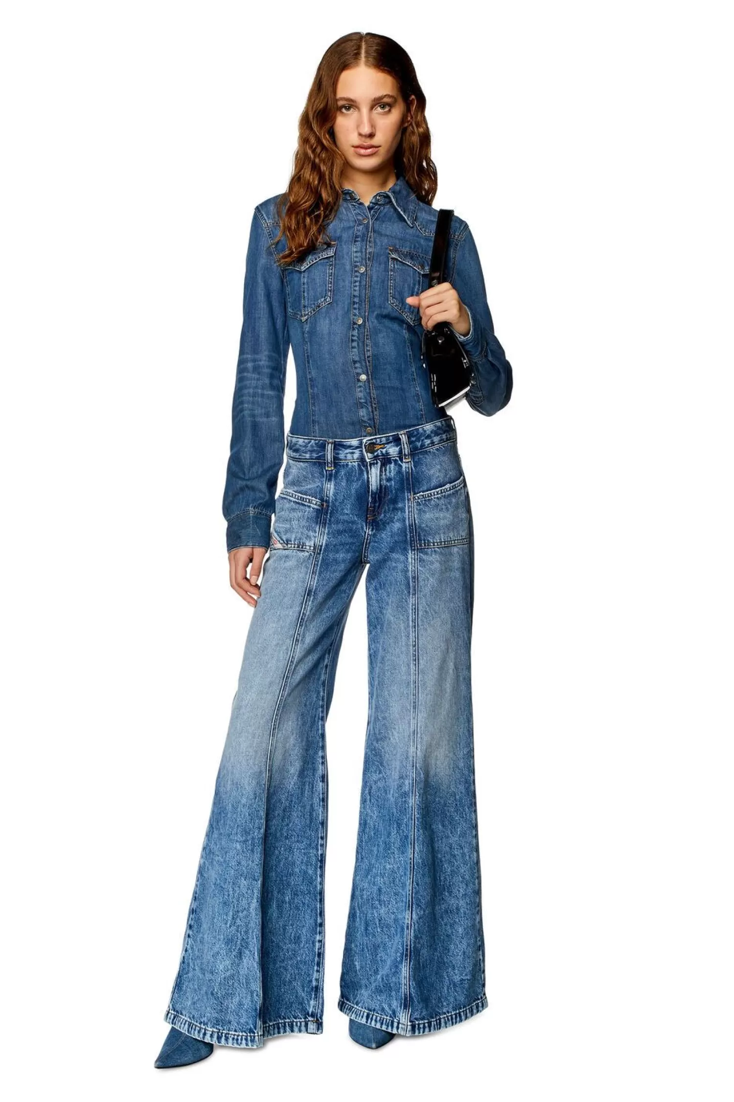 Women Diesel Bootcut And Flare Jeans D-Akii 09H95