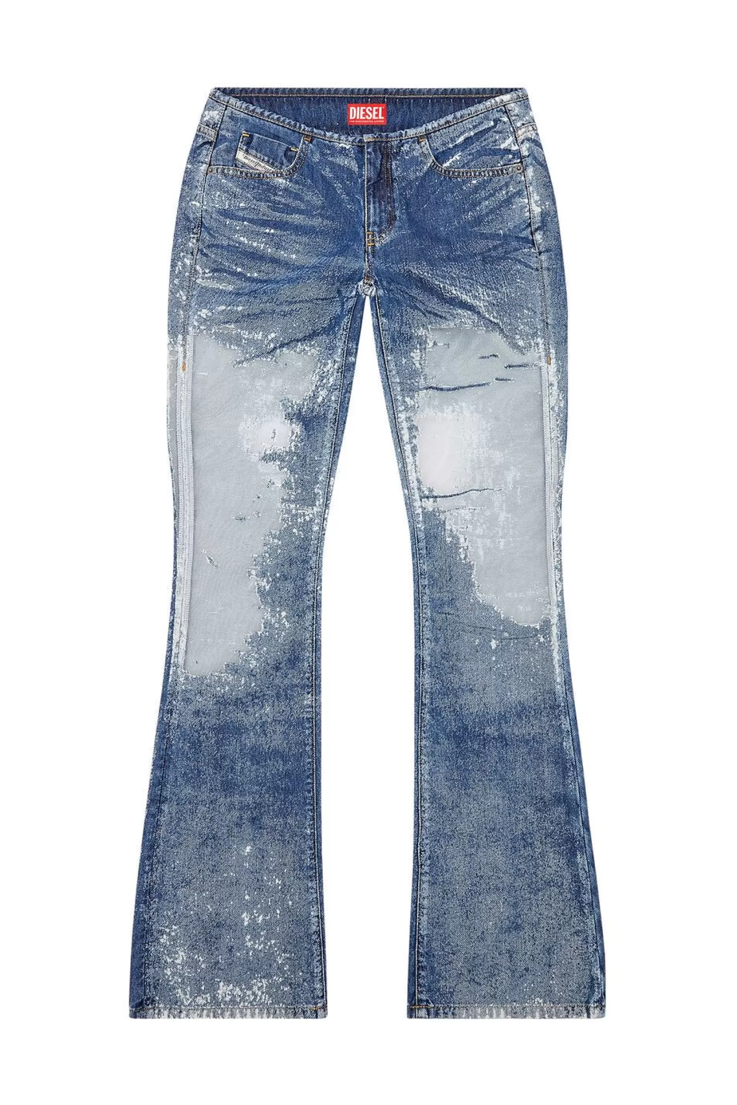 Women Diesel Bootcut And Flare Jeans D-Shark 068Jh