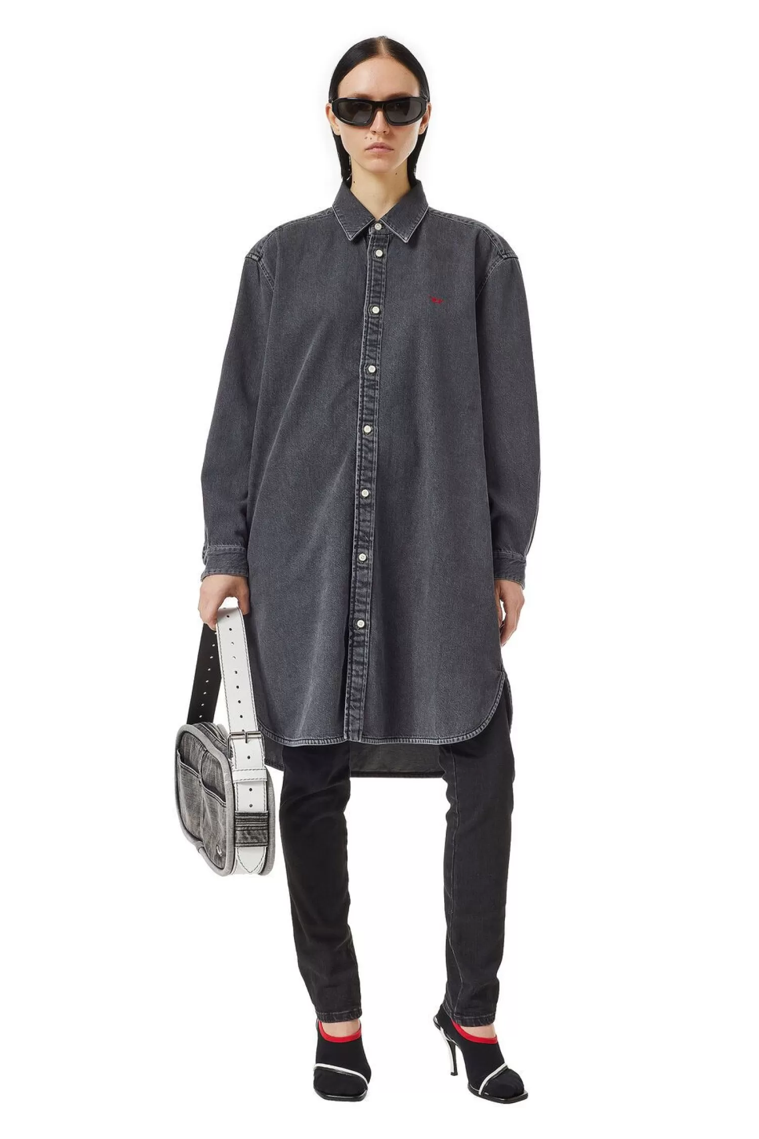 Women Diesel De-Blex Shirt Dress