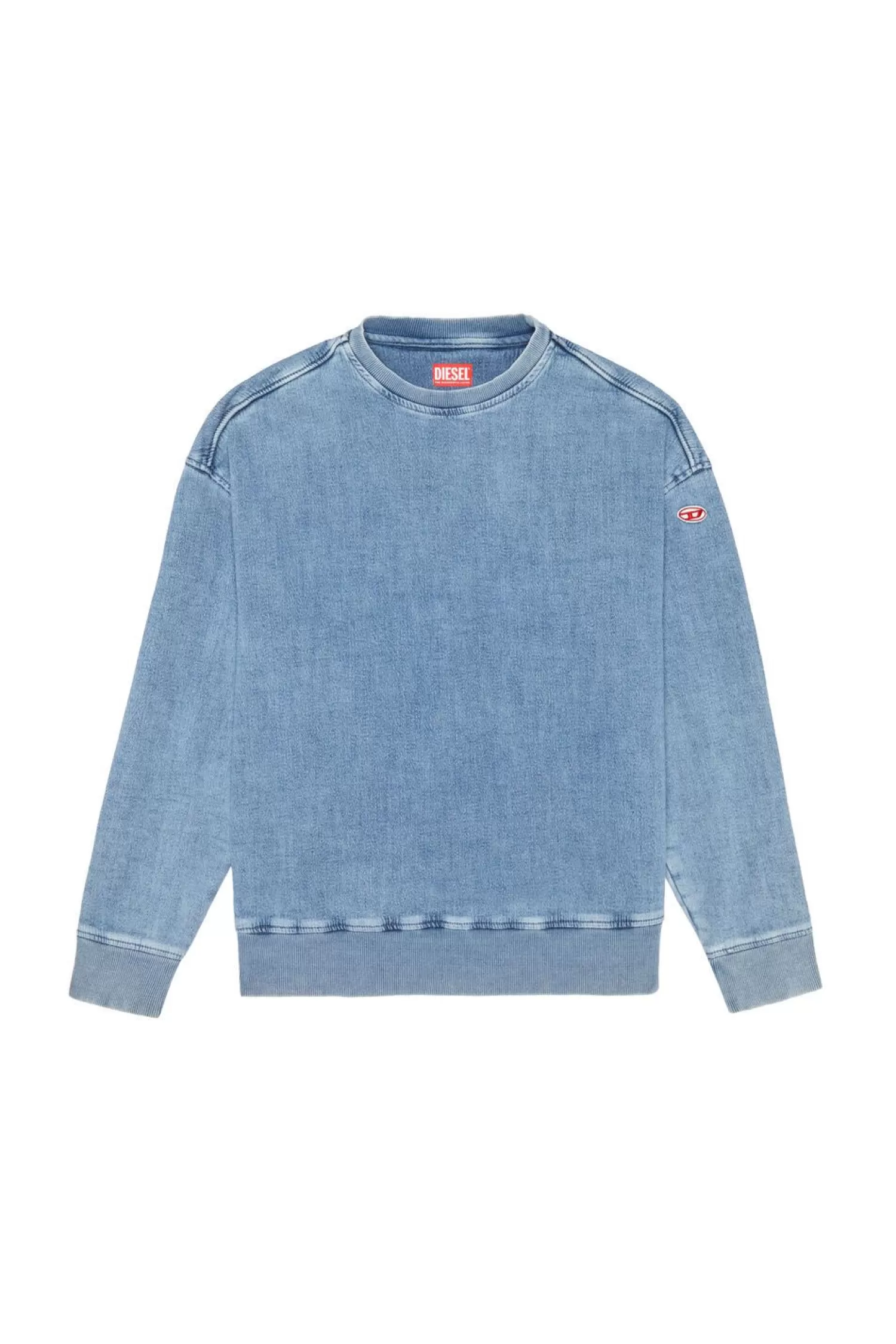 Men Diesel D-Krib Track Denim Sweatshirt