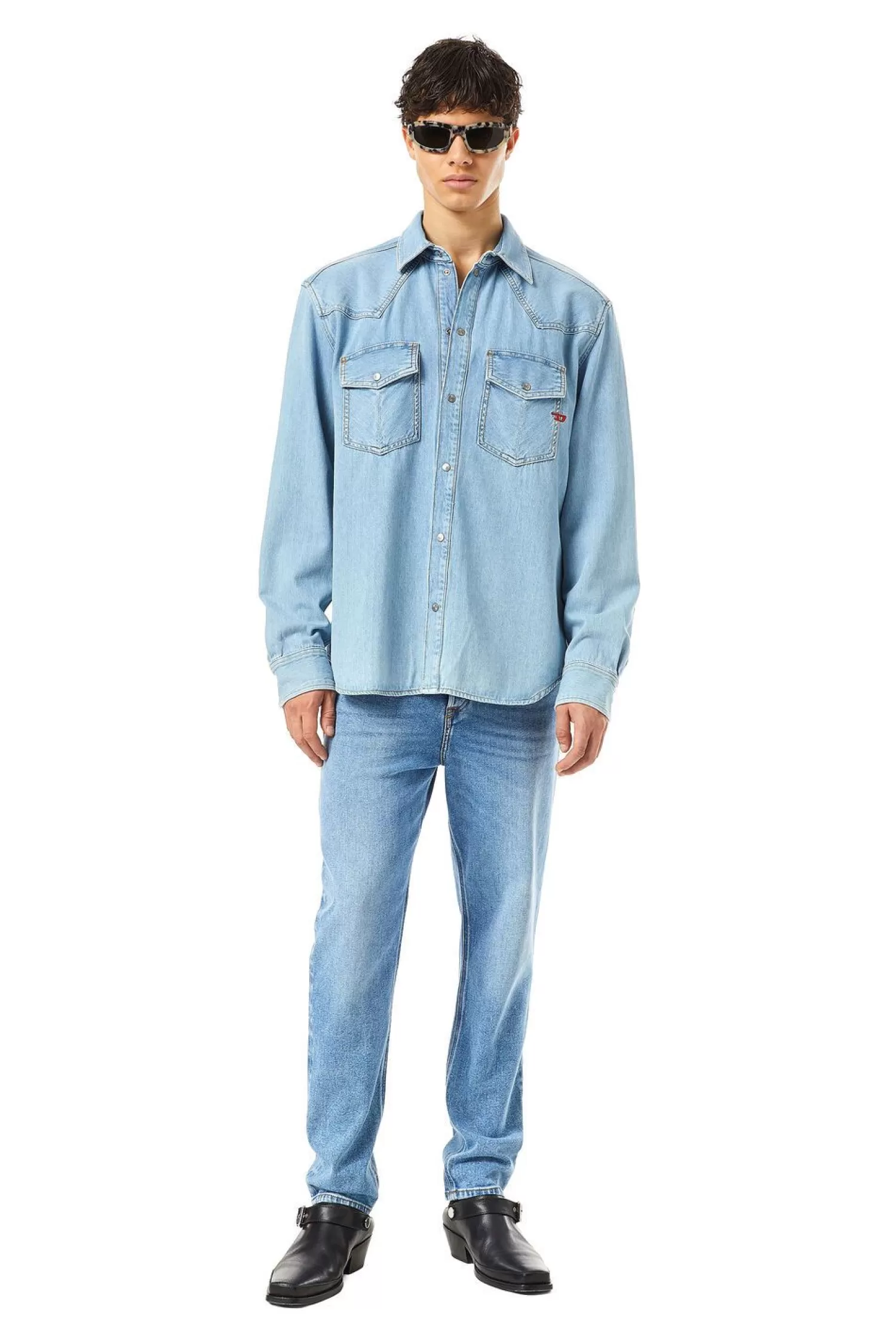 Men Diesel D-Ocean Western Shirt