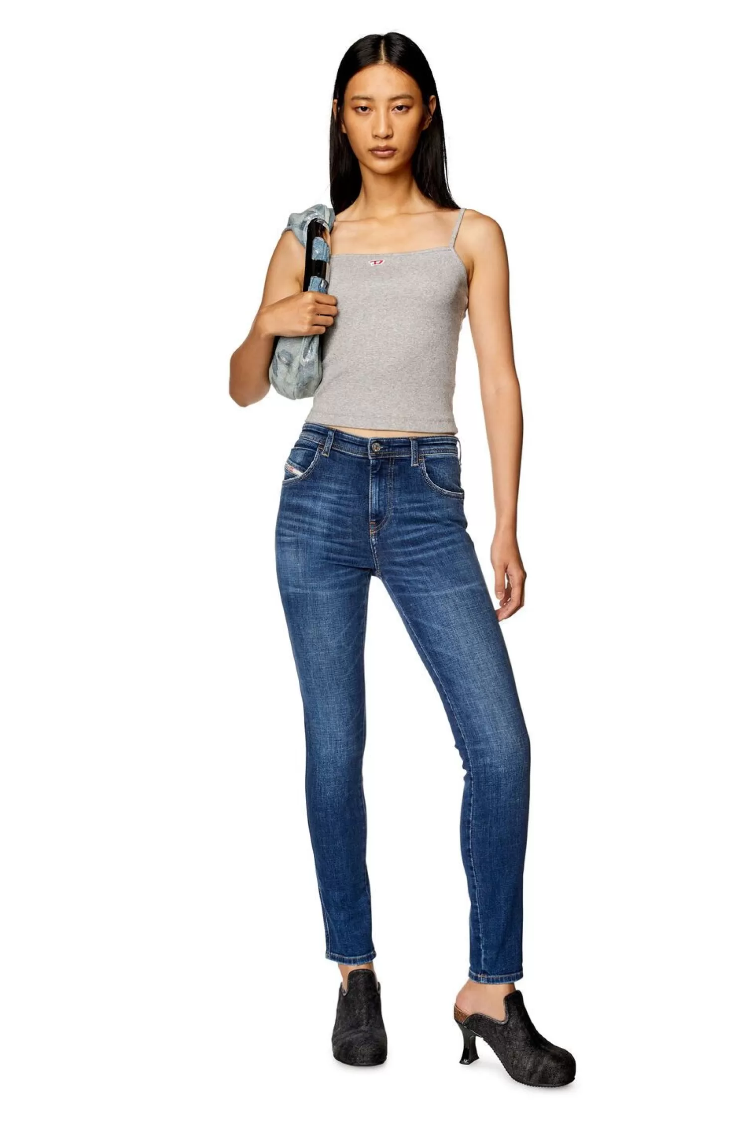 Women Diesel Skinny Jeans 2015 Babhila 09H63