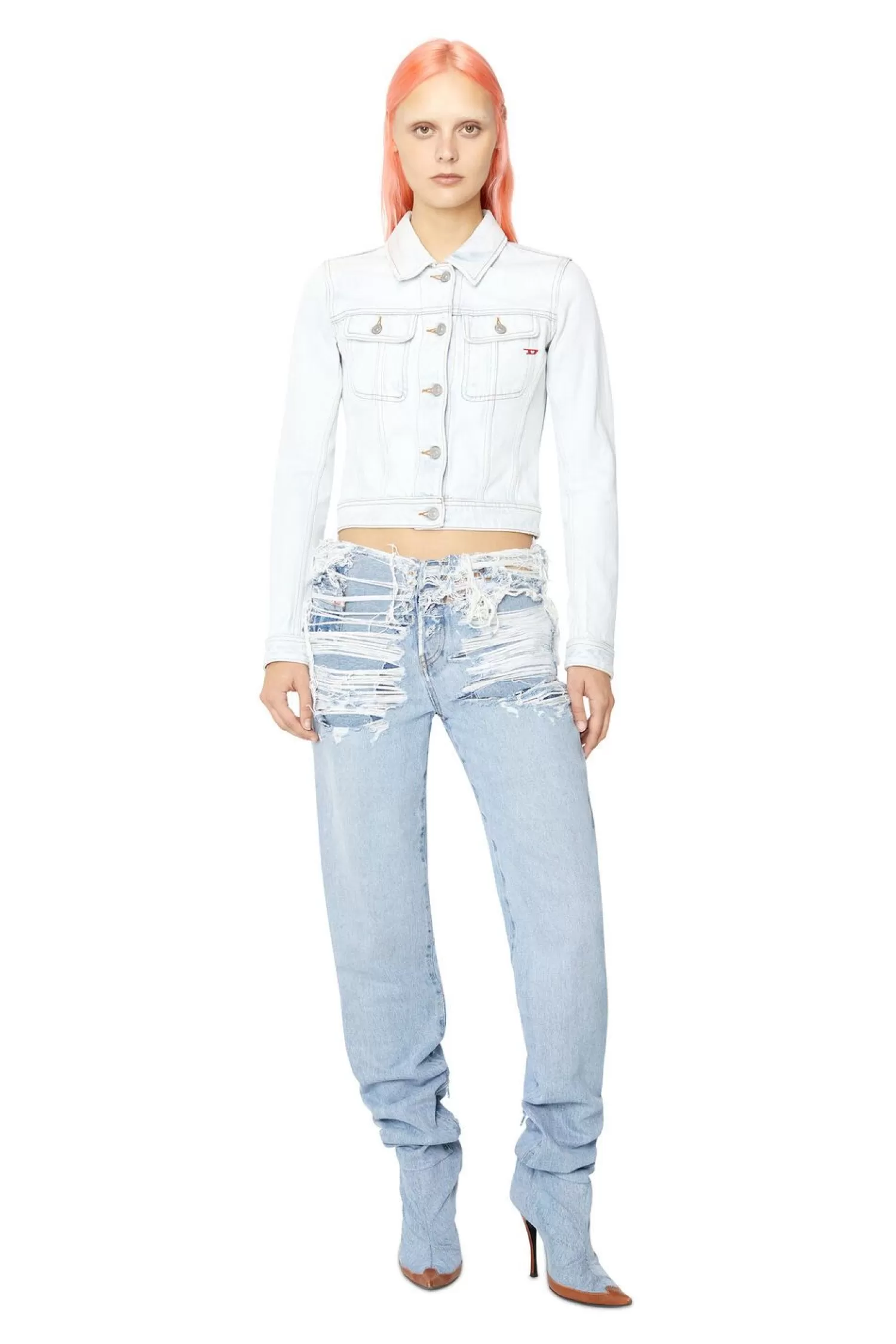 Women Diesel Straight Jeans 1956 D-Tulip 007N7