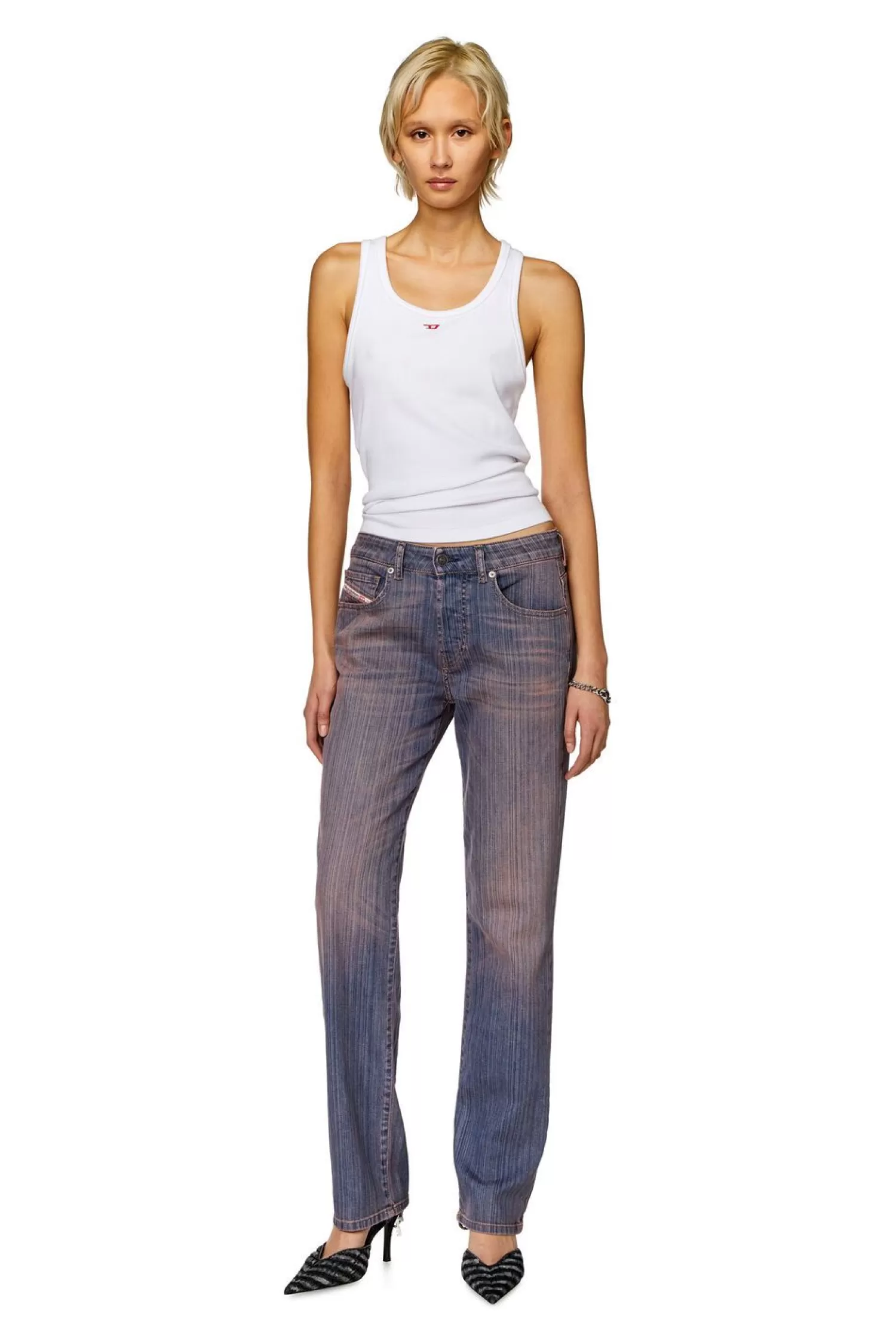 Women Diesel Straight Jeans 1989 D-Mine 09I21